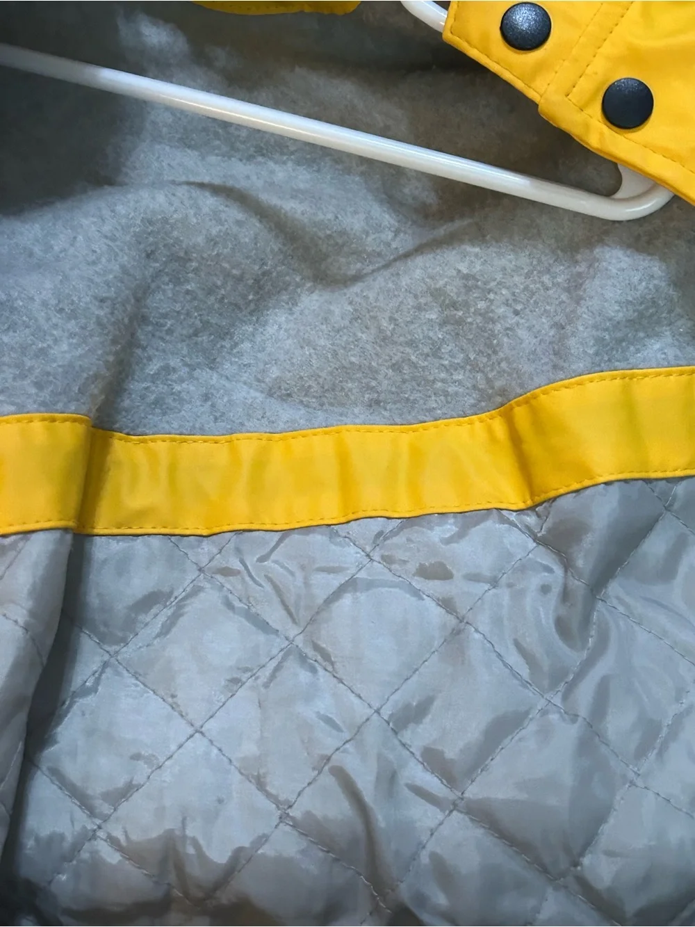 Kids Yellow Firefighter Raincoat with Reflective Stripes 3T